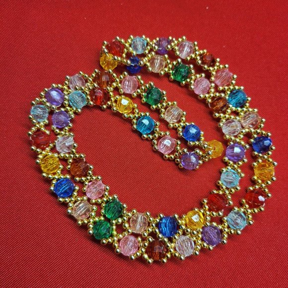 Multicolor Bead Necklace - Picture 5 of 8